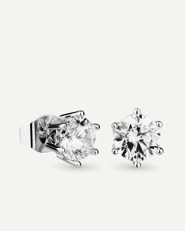 Pendientes garra con circonitas excellence star cut de 5mm