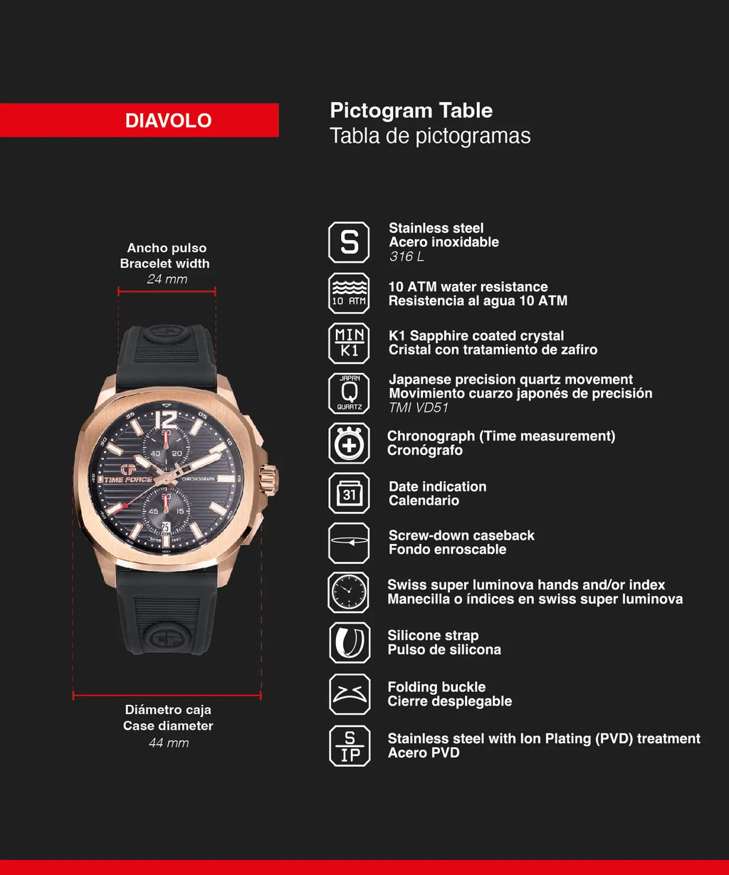 Reloj caballero DIAVOLO