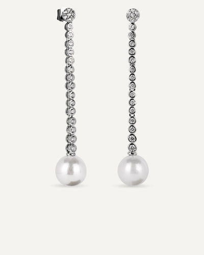 Pendientes  perla concha