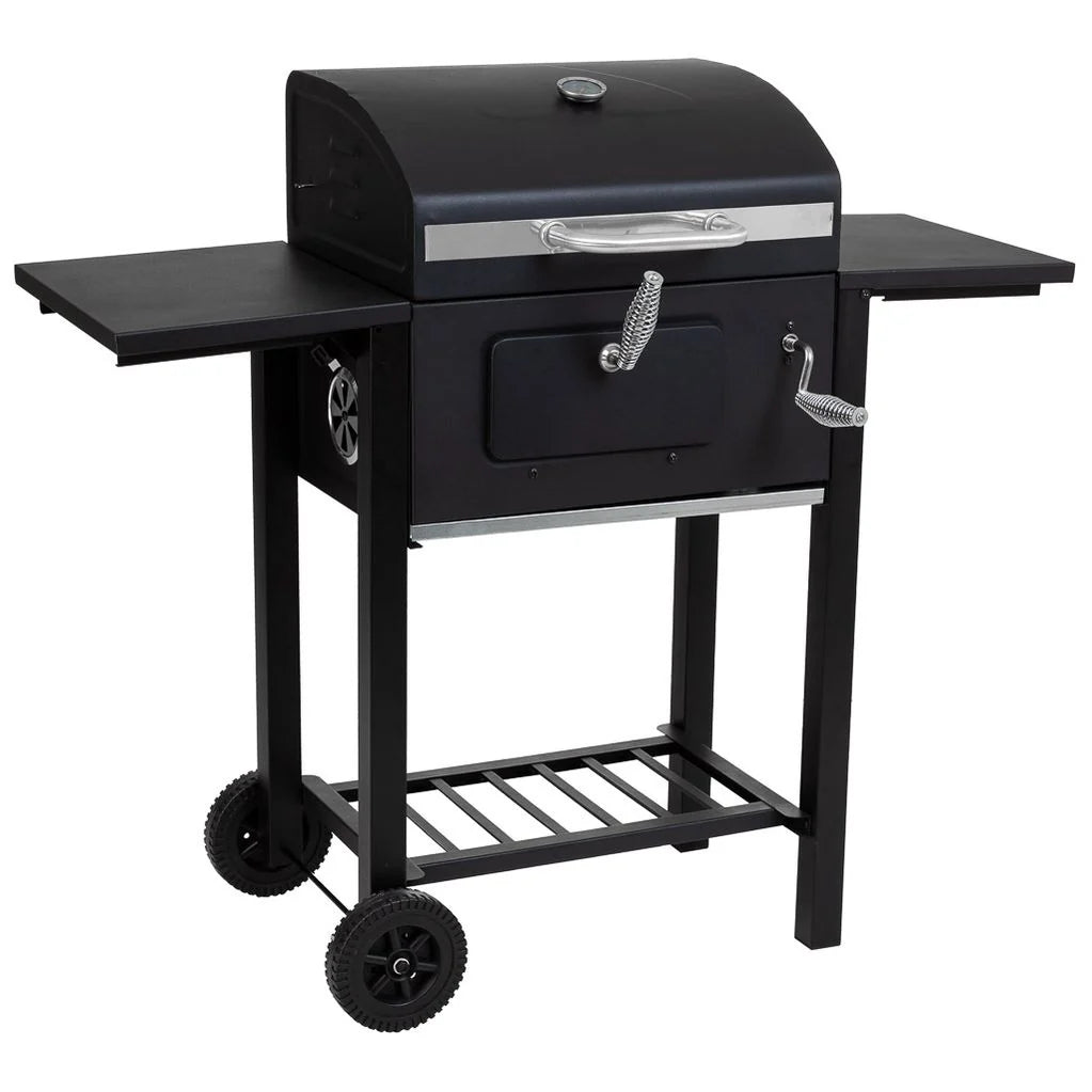 Barbacoa Carro De Metal Negro