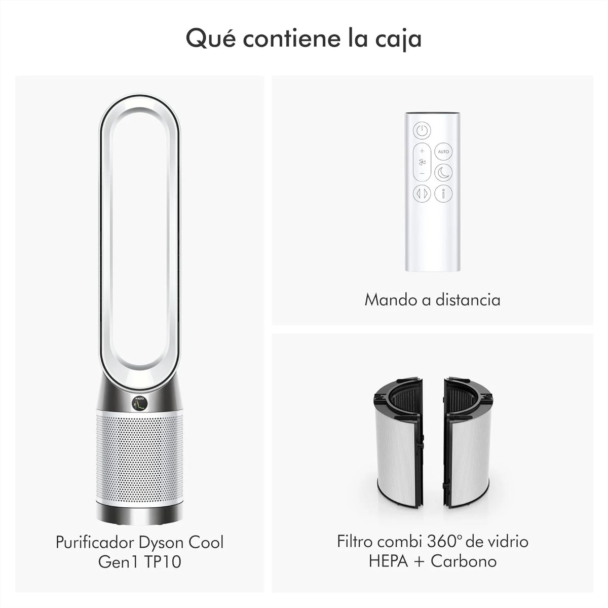 Purifier Cool Gen1 TP10 purificador de aire y ventilador – purificación potente, flujo de aire refrescante (Blanco)