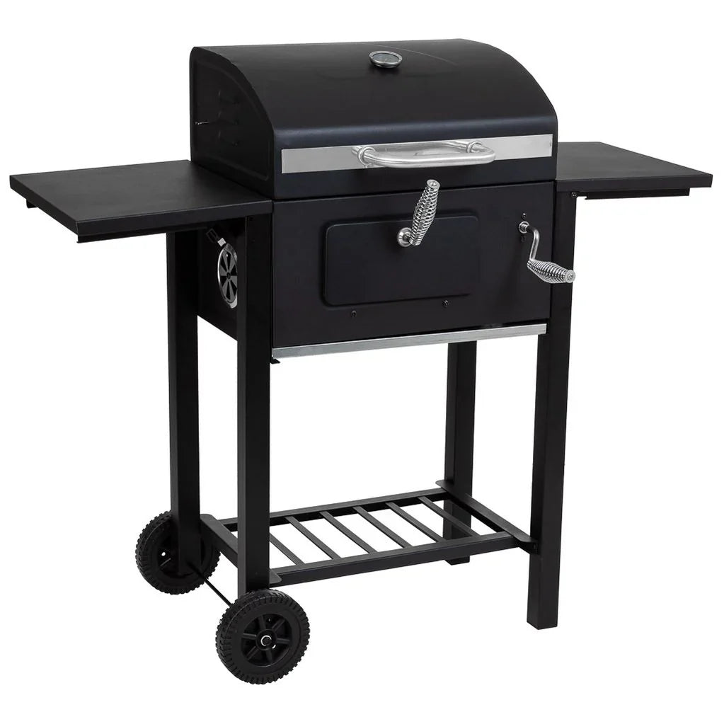 Barbacoa Carro De Metal Negro