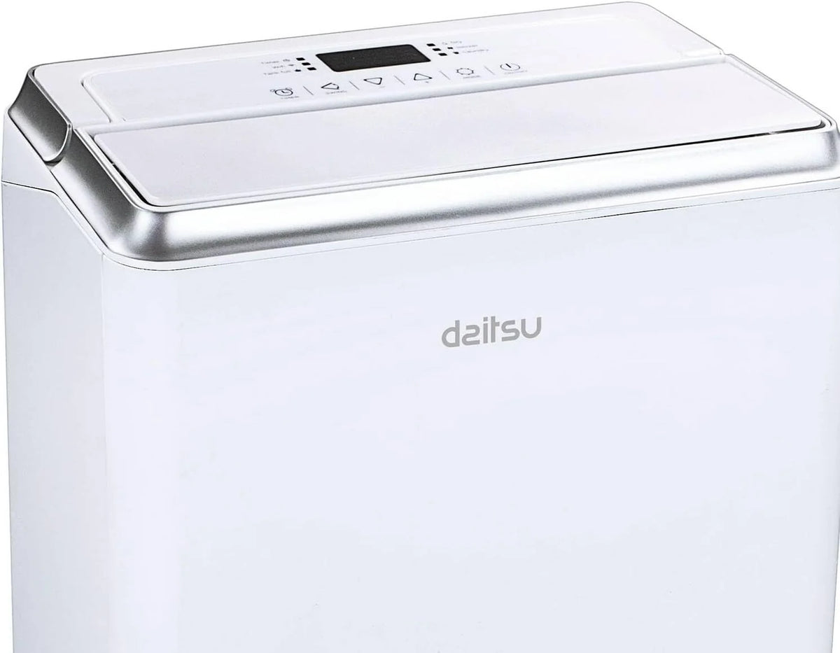 Daitsu - Deshumidificador | Alta Capacidad de 20L/día | Control de Humedad Ajustable | Drenaje Continuo | Descongelación Automática | Eficiencia Energética Clase A