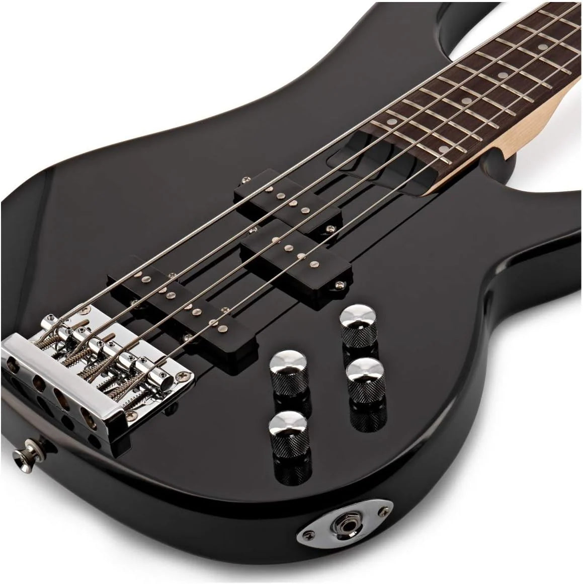Bajo Eléctrico Con Amplificador De 15 W Chicago de Gear4music 4 Cuerdas Negro