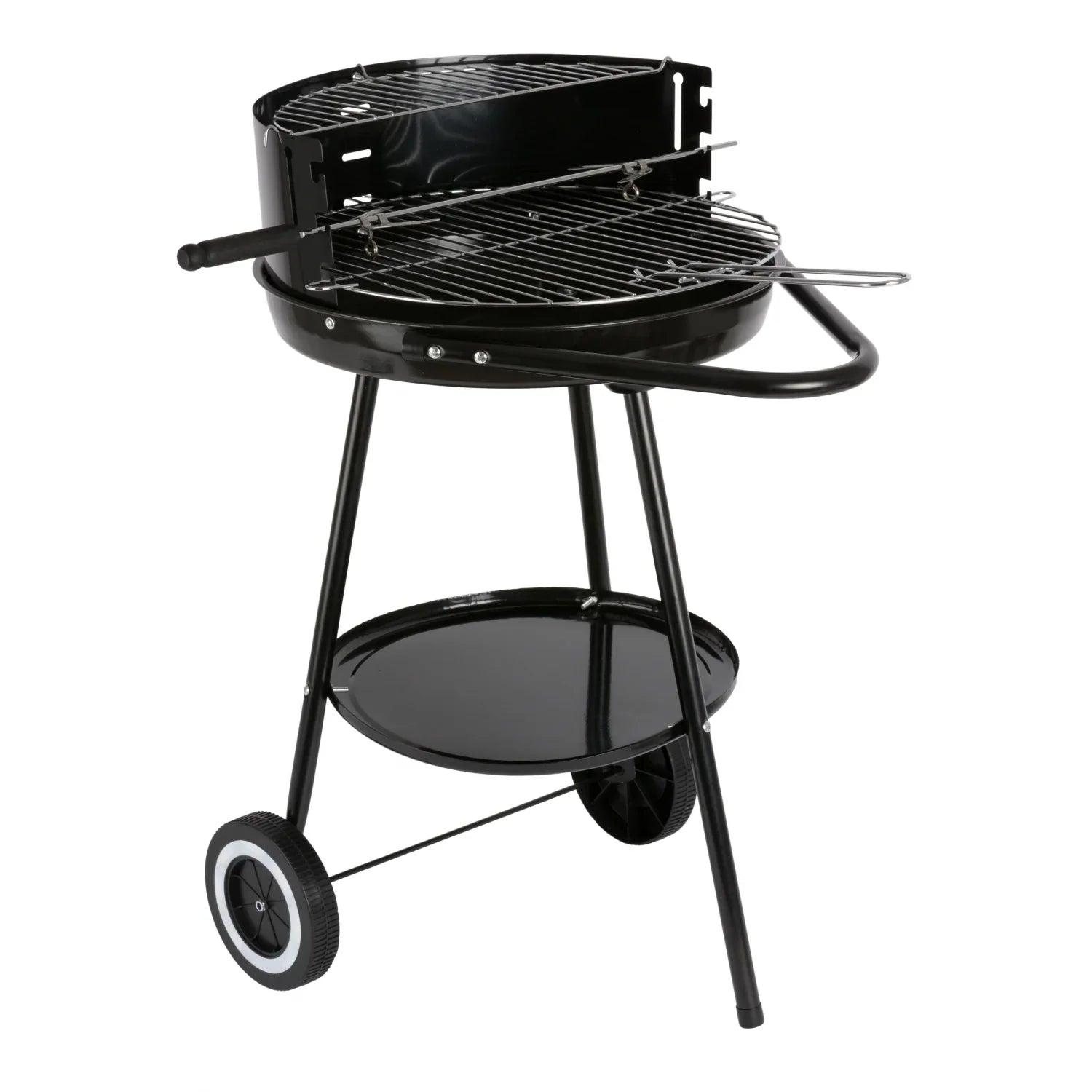 Barbacoa Redonda con Asas y Ruedas Idealcasa
