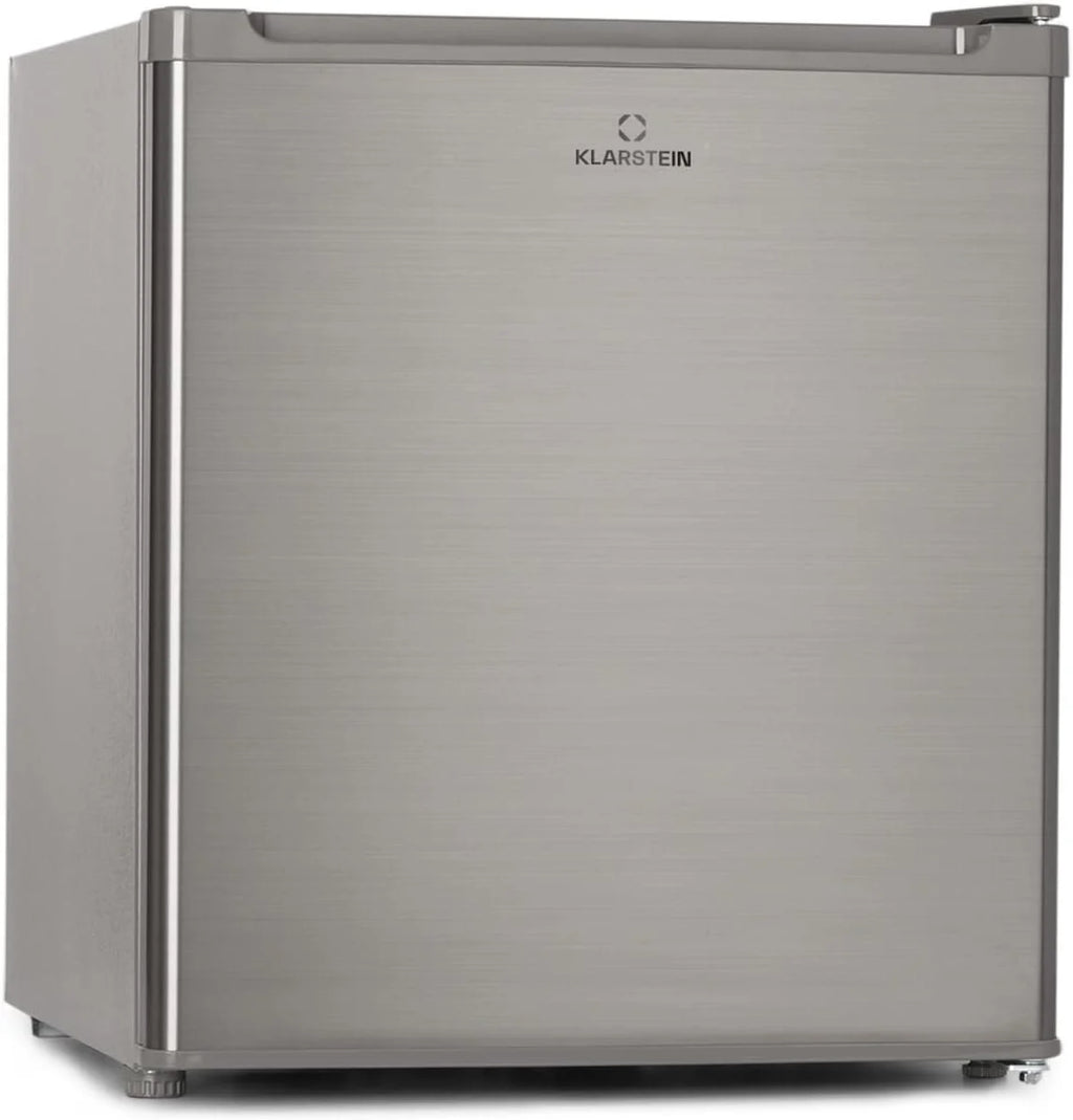 Klarstein Congelador Pequeño Vertical, Mini Congelador Portatil Silencioso para Casa y Oficina, Capacidad 33 l. con Estante, Eficiencia Energética, Estante, Dep. Hielos y Rascador