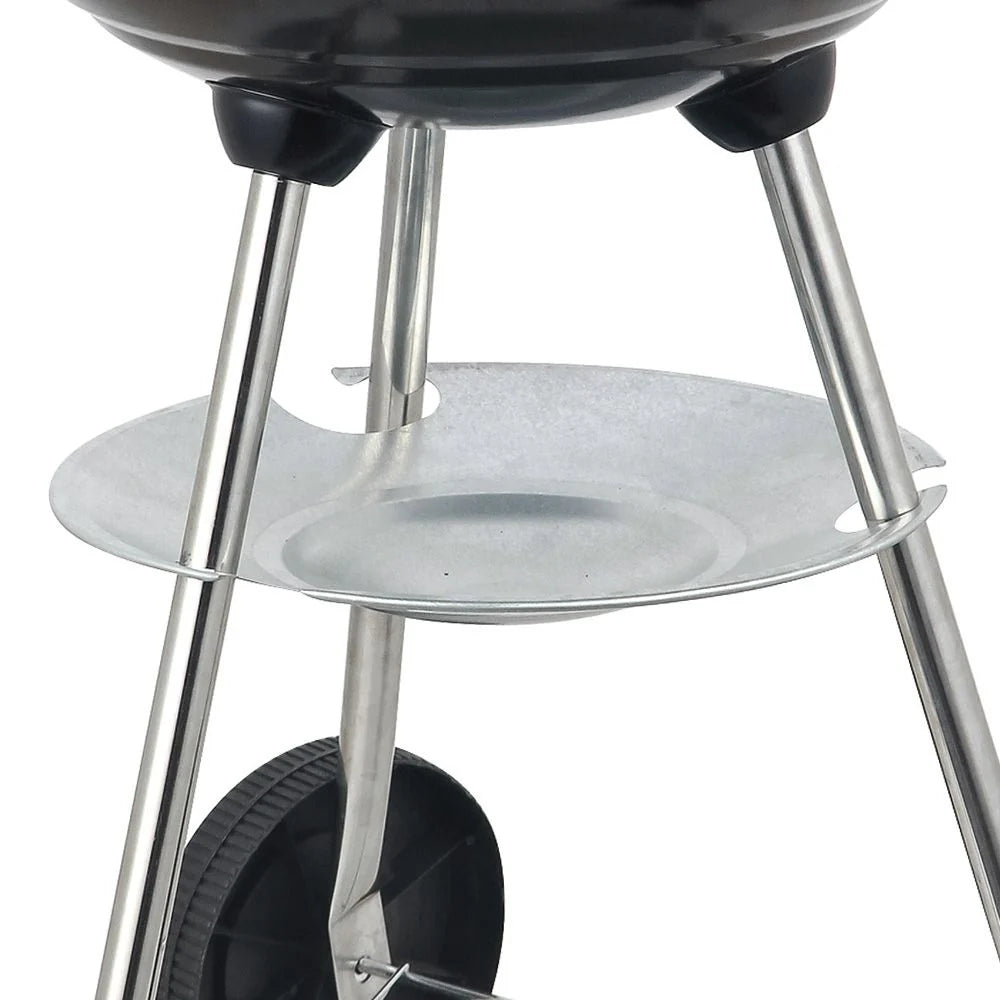 Barbacoa De Carbón Lolahome Con Parrilla De Acero, 74x45x41cm, Negra