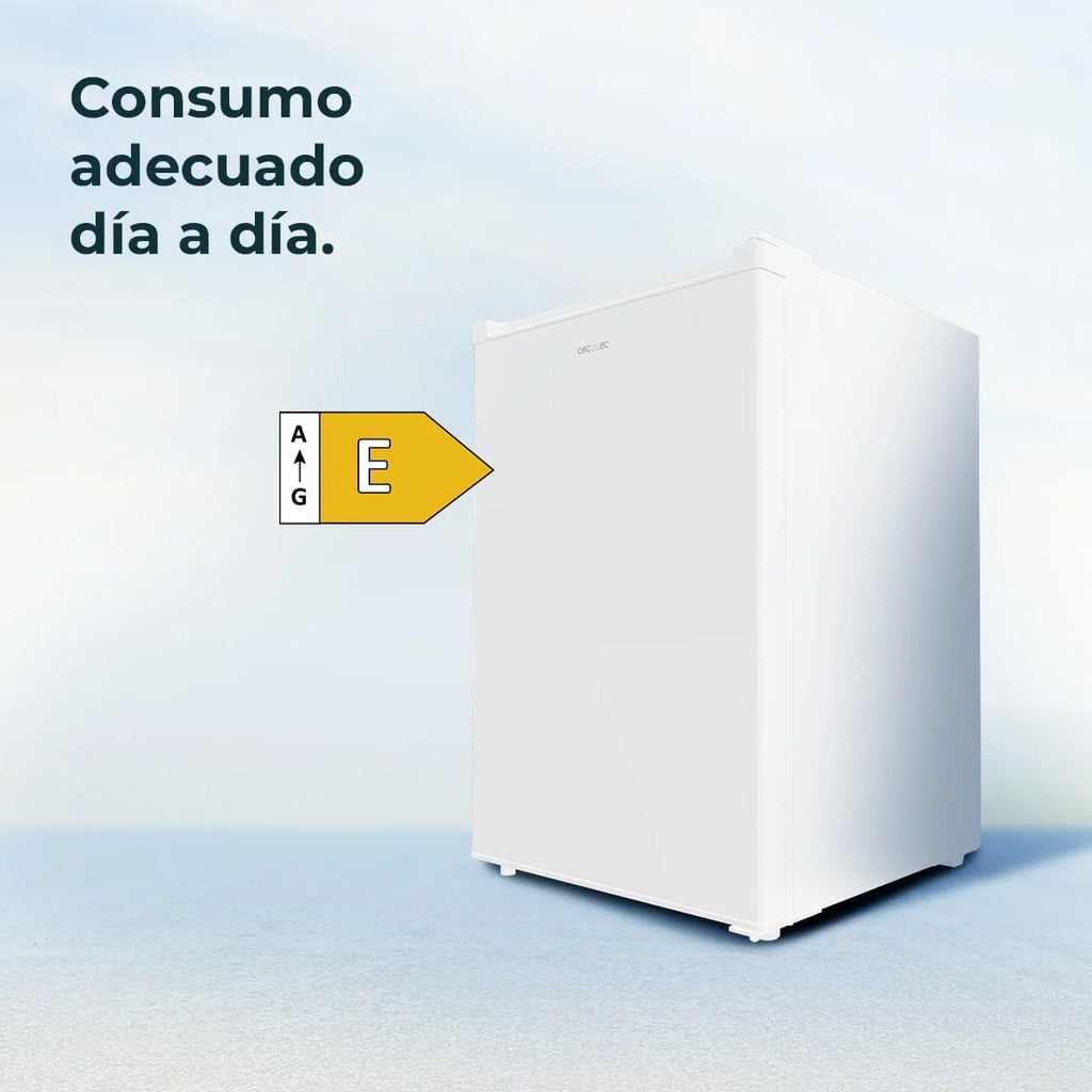 Cecotec Congelador Vertical Sobremesa 97 L Bolero CoolMarket TF 97 White, Clase Energética E, Diseño compacto, Puerta reversible, 3 Cajones, Medidas 55,1 x 57,5 x 83,5 cm, Color Blanco