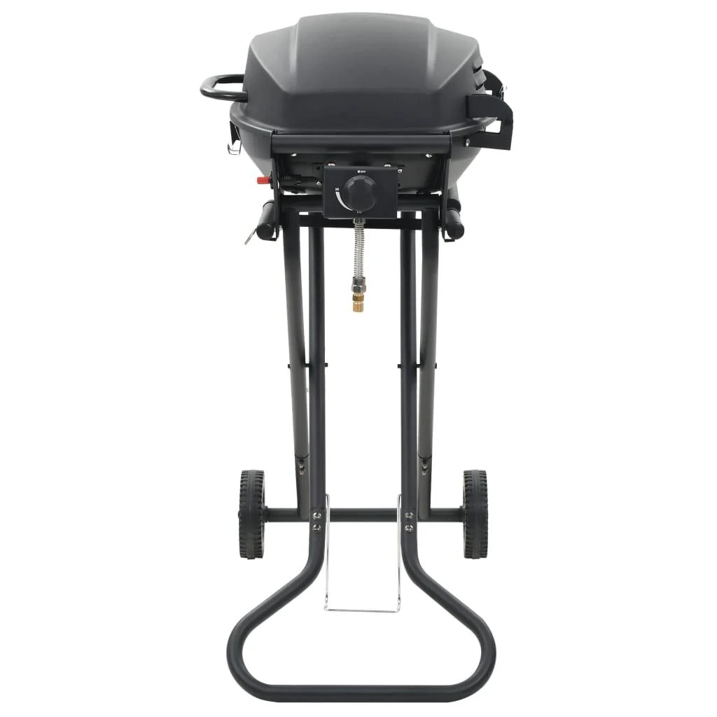 Barbacoa Portátil De Gas Con Zona De Cocción Negra Vidaxl