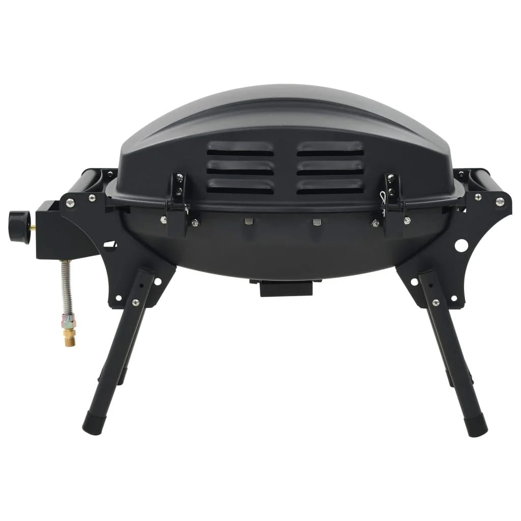 Barbacoa Portátil De Gas Con 1 Zona De Cocción Negra Vidaxl