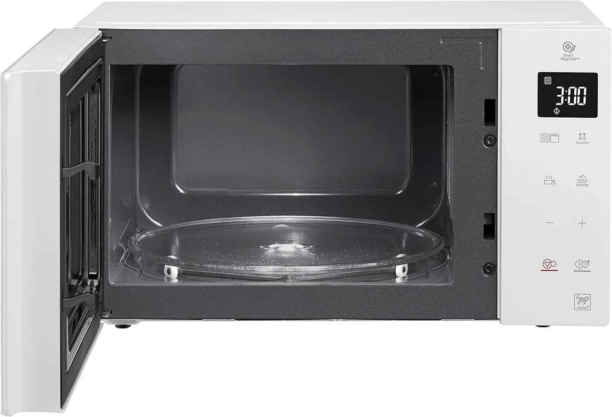 LG MH6535GIS Mikrowelle mit   Inverter Technologie & Quarz Grill, 25 Liter Kapazitt, 1000 W, Automatikprogramme, einstellbare Leistungsstufen für optimales Garen und EasyClean-Funktion, Schwarz