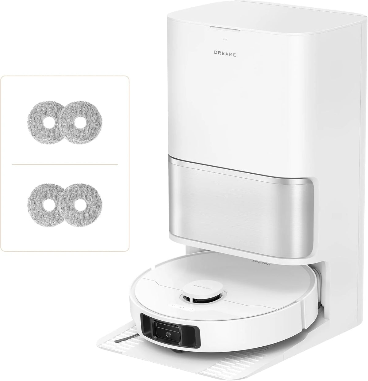 DREAME L10s Ultra Gen 3 Kit Robot Aspirador y Friegasuelos, Succión de 25.000Pa, Cepillo Lateral y Mopa Extensible, AceClean DryBoard y Autolimpieza Automática de Mopa, Secado con Aire Caliente
