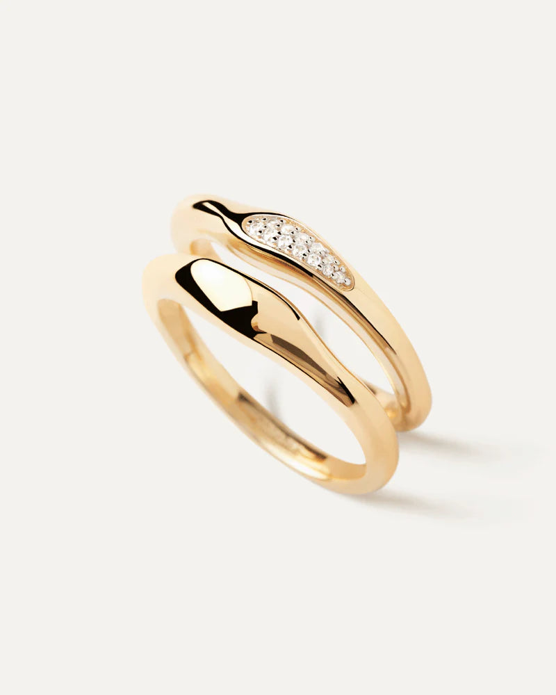 Set de anillos Onda