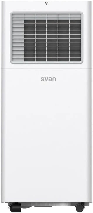 Svan Aire Acondicionado Portátil, 9000 BTU. SAAP900F. Solo frío, Display LED Táctil, Temporizador, Mando a Distancia, Kit instalación ventana incluido, Clasificación Energética A