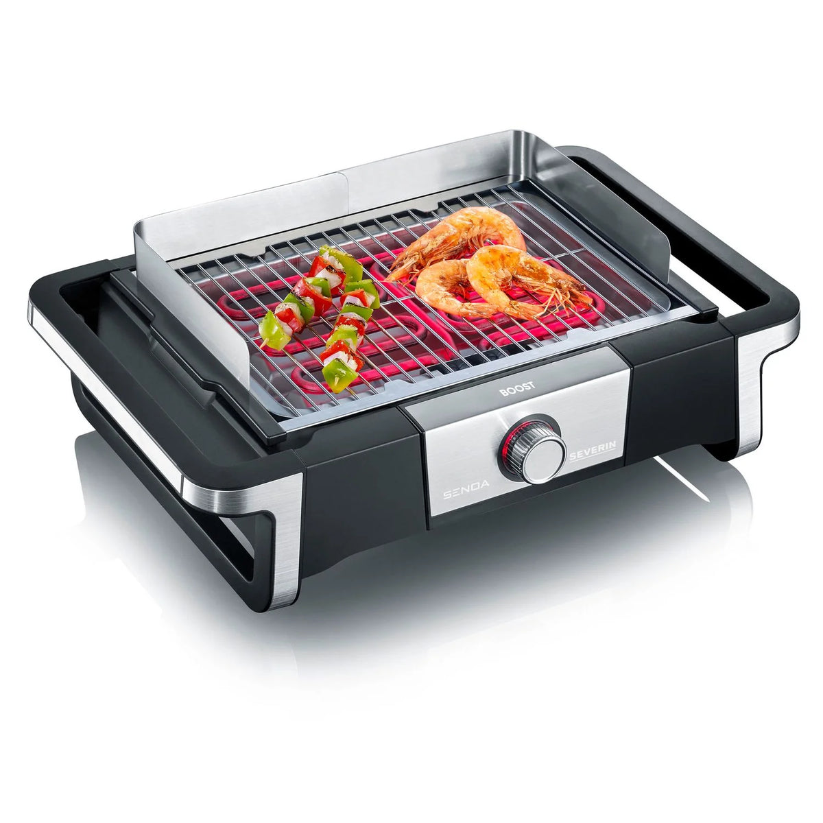 Barbacoa Grill Eléctrica Boost Negro Pg 8113 Severin