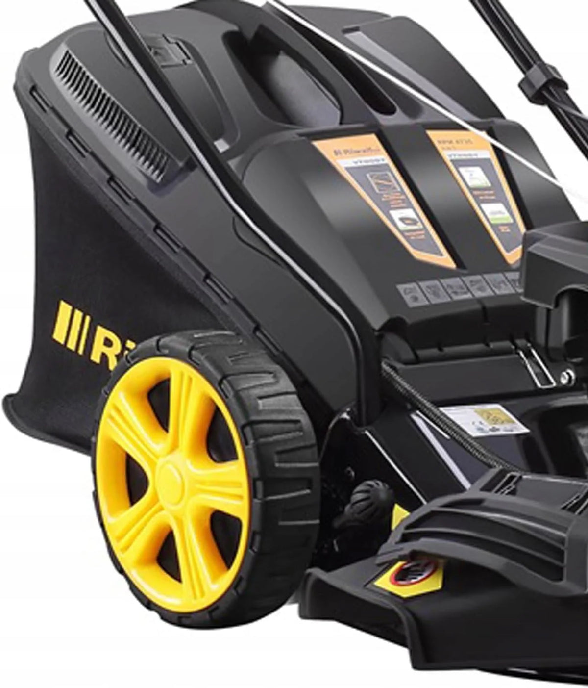 RPM 4735 Cortacésped de gasolina, 47 cm, acero negro, 9 en 1, Multimodo, 31 kg, 7 posiciones, automotriz, motor OHV 146cc