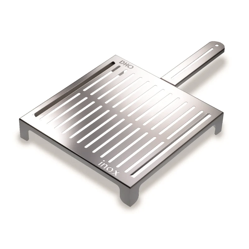 Parrilla Barbacoa En Acero Inoxidable, Diseñada Para La Cocción De Pescado/verdura,,