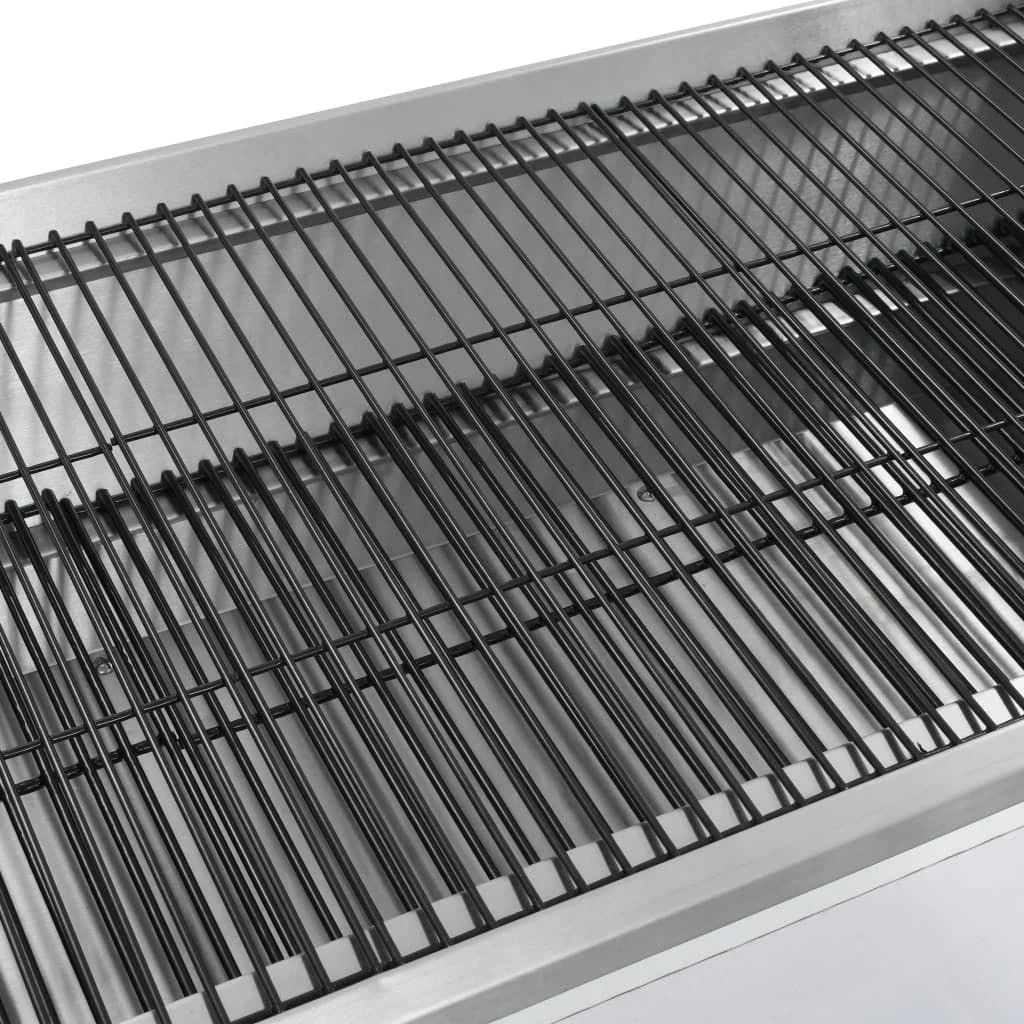 Parrilla De Barbacoa Con Asador Y Motor Eléctrico Vidaxl