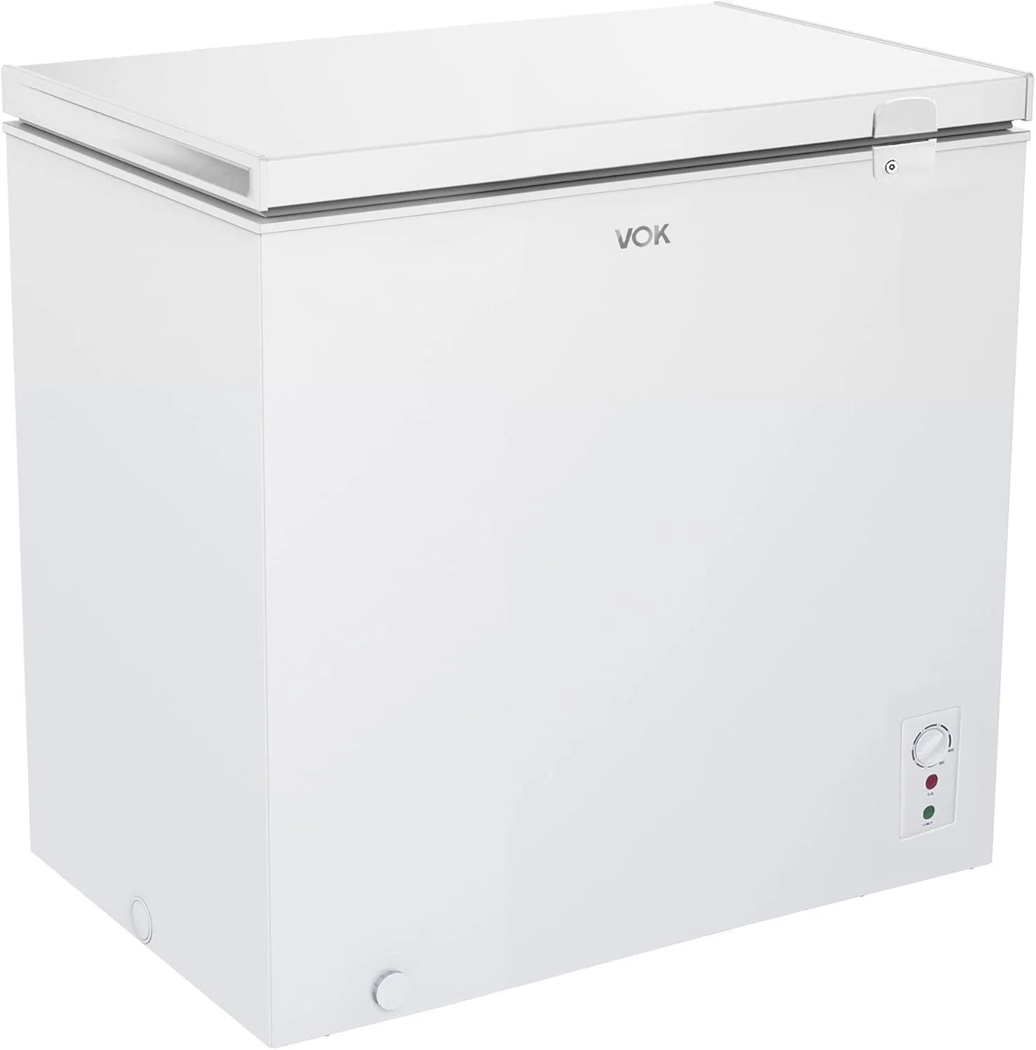 VOK Congelador Horizontal 194 L Ancho 81,8 cm - Función Dual, Congelación Rápida, Luz LED, Bloqueo de Seguridad, Autonomía de 23 h, Blanco