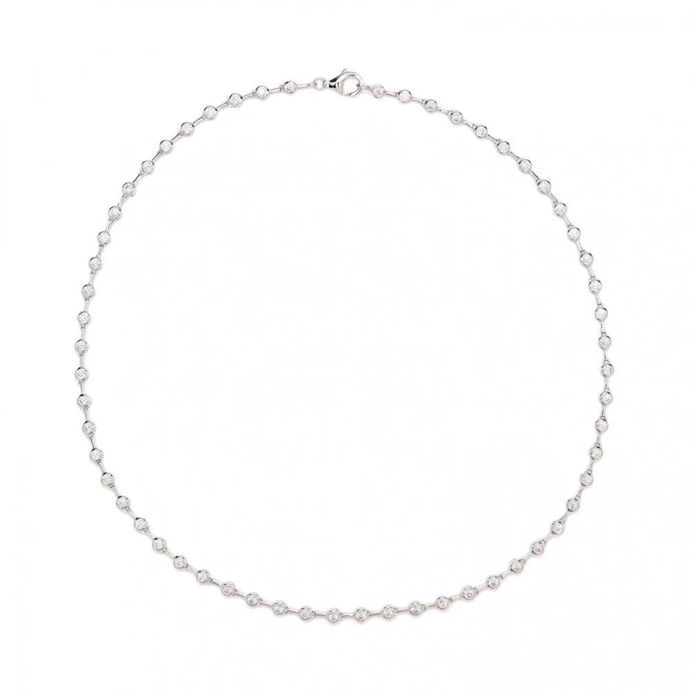 Collares fiesta cortos con circonitas pequeñas