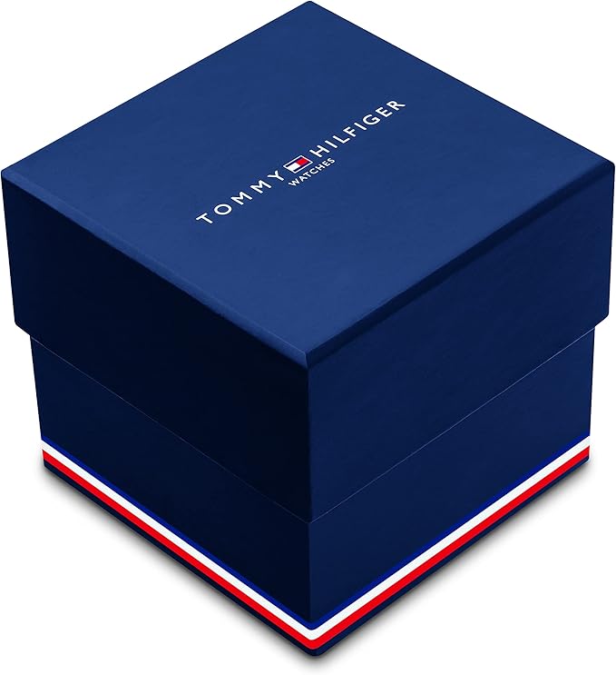 Tommy Hilfiger Reloj Analógico de Cuarzo multifunción para Mujer con Correa en Acero Inoxidable