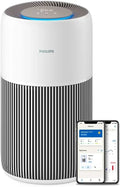 Philips Air Purifier Series 2200, HEPA NanoProtect + Active Carbon Filter, CADR 400m³/h for 104m², Allergy People, Ultra Quiet, Smart and Durable Filter (AC2210/10)
