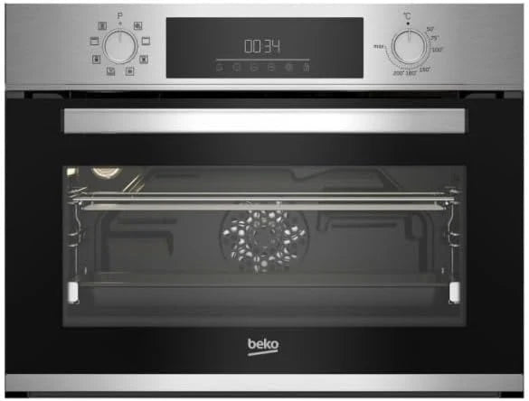 Beko BBCM12300X Horno Compacto con tecnología Aeroperfect y ventilador asistido