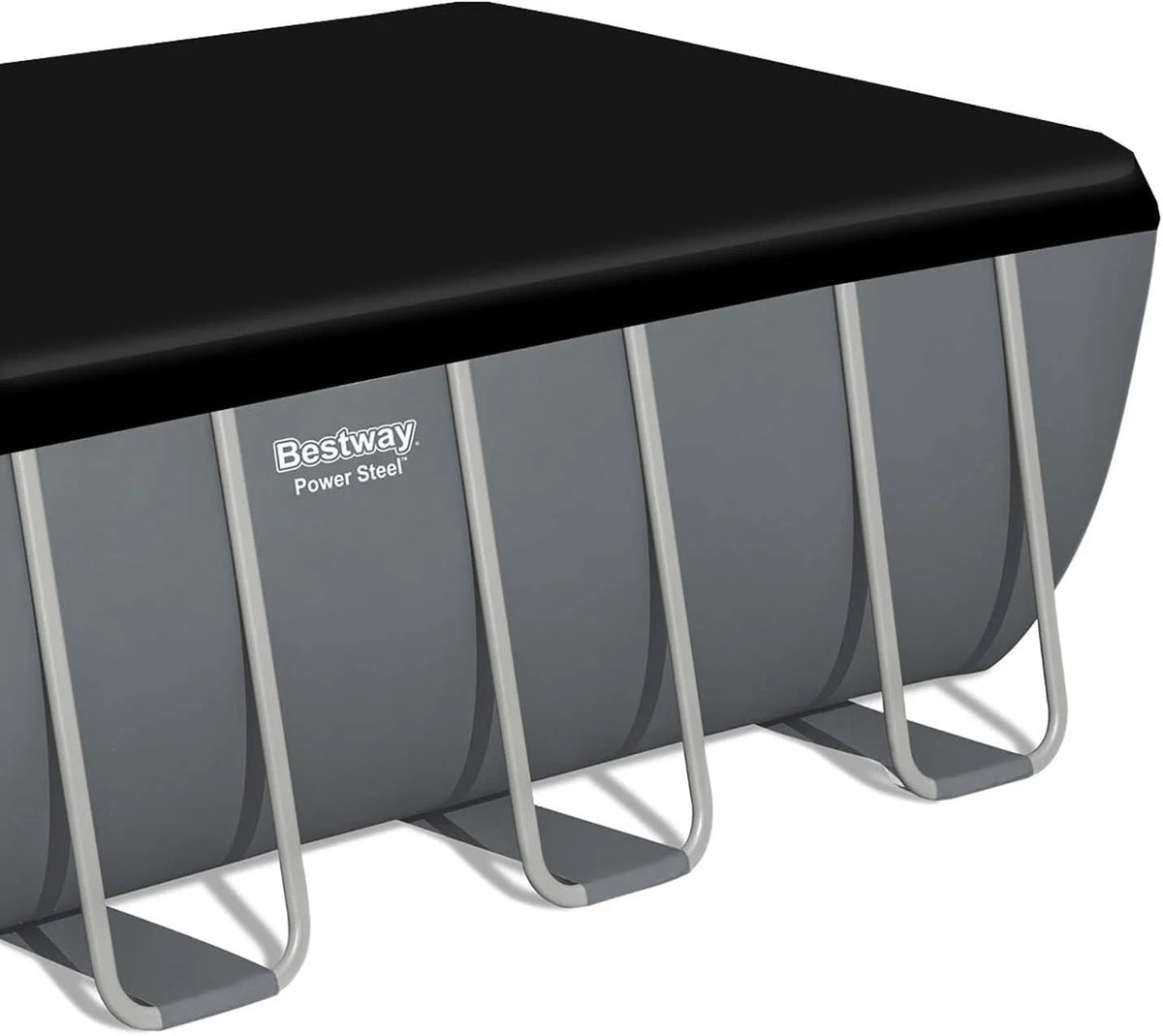 Bestway Juego de Piscina Rectangular de 16' x 8' x 48"/4.88 m x 2.44 m x 1.22 m