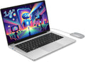 PC Portátil 14 Pulgadas Celeron N4000 (hasta 2.6 GHz) , Computadora Portátil 6GB RAM 128GB SSD, Ordenador portátil W11 Pro Soporte WiFi, Bluetooth, USB 3.0 Mini HDMI, Estudiante/Oficina Laptop.