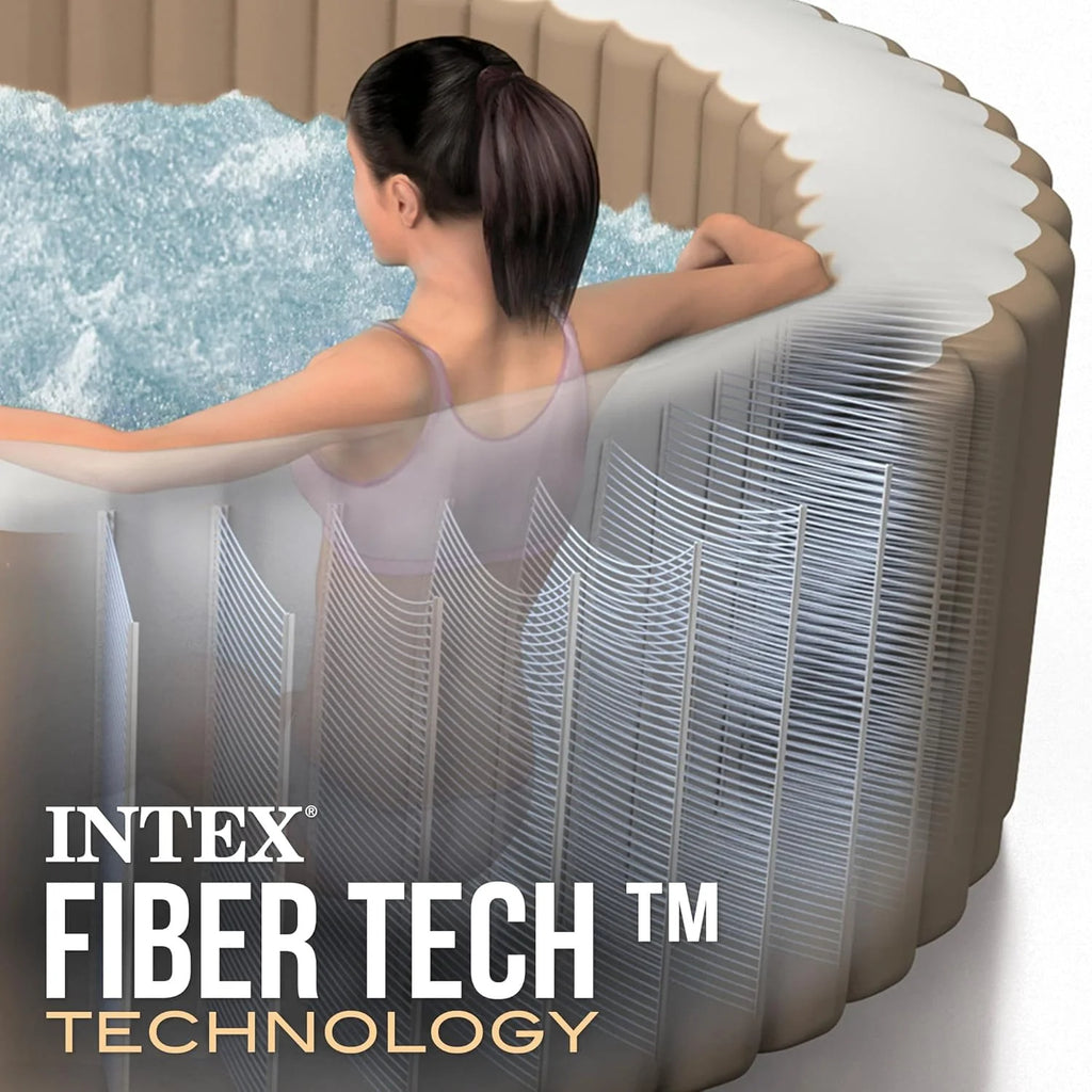 Intex 28426EX SPA Hinchable, Beige, 4 Personas