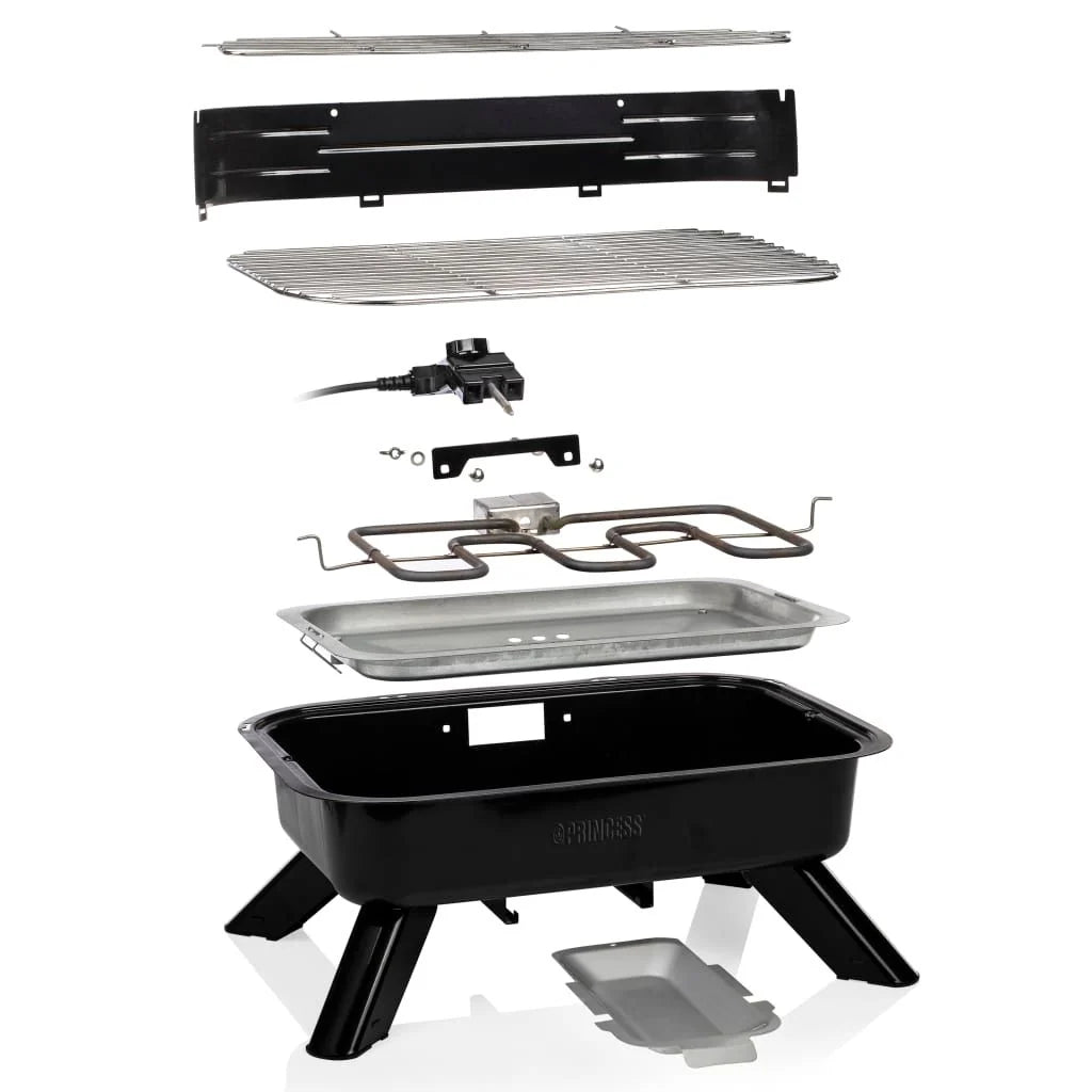 Barbacoa Grill Híbrida Negro 2000 W Princess