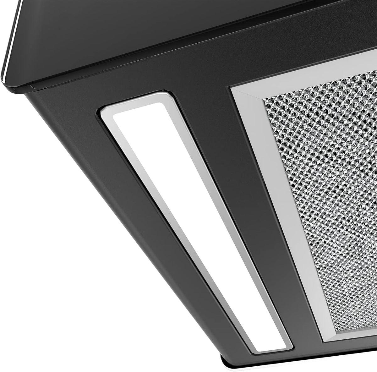 CIARRA CBCB4850 Campana Extractora en Isla sin Salida de Humos Clase A+++ 48cm 700m³/ h WiFi y Control Táctil Filtro de Carbón Incluido 4 Velocidades 2 Luces LED Negro