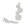 Pendientes originales diseño círculos desiguales