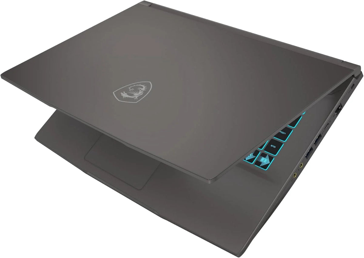 MSI Thin 15 B12UC-1842XES - Ordenador portátil de 15.6" Full HD (Intel Core i5-12450H, 16GB RAM, 512GB SSD, NVIDIA RTX 3050, Sin Sistema operativo) Color Gris - Teclado QWERTY español