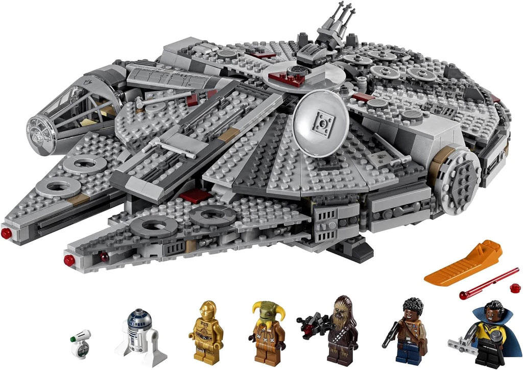 Star Wars: The Rise of Skywalker Millennium Falcon 75257 Starship Model Building Kit and Minifigures, New 2019 (1,351 Pieces)