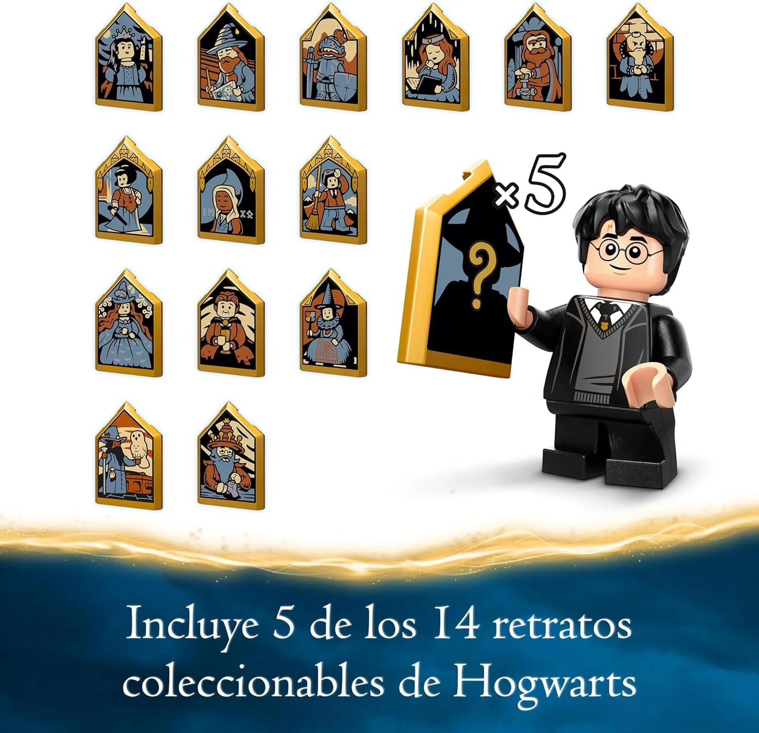 Harry Potter Castillo de Hogwarts: Gran Comedor de la Escuela de Magos de Juguete, 11 Minifiguras Incluidas Hermione Granger y Ron Weasley, Regalo para Niños y Niñas de 10 Años o Mas 76435