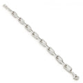 Pulsera eslabones rectangulares y circonitas