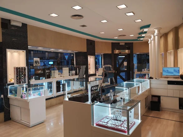 Interior de joyería Miguel Ángel